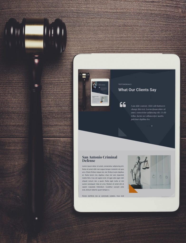judge gavel and tablet computer on brown wooden backgroundjudge